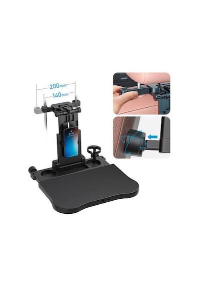 Coofbe Premium Araç Koltuk Arkası Masa Araç Laptop Standı Araç Yeme İçme Masası Standı Araç Standı