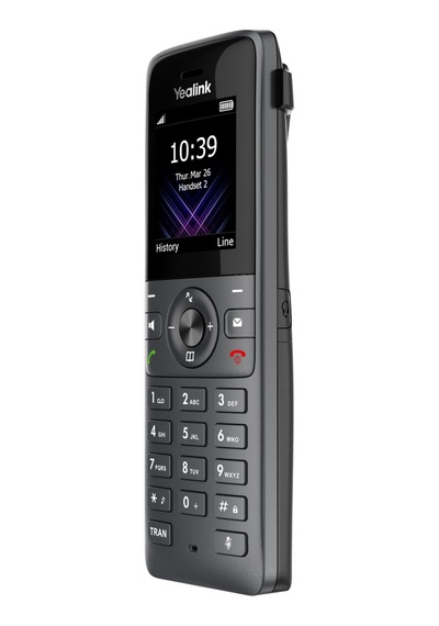 Yealınk W73h, Dect, Kablosuz Ip Telefon, Siyah, 1.8" Renkli Ekran, 35 Saat Konuşma, 400 Saat Be