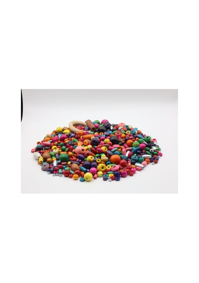 Ahşap Boncuk 6 Mm çok renkli 37484488