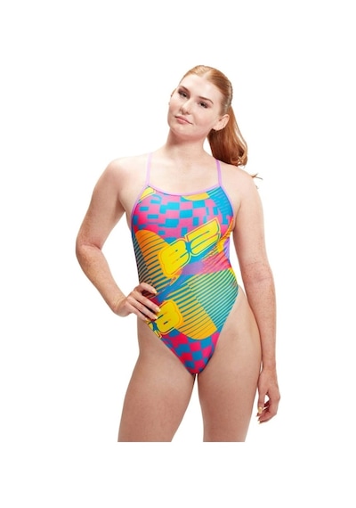 Speedo Lov Dıgı Vbk Kadın Yüzücü Mayosu Sarı-mavi Sarı-mavi