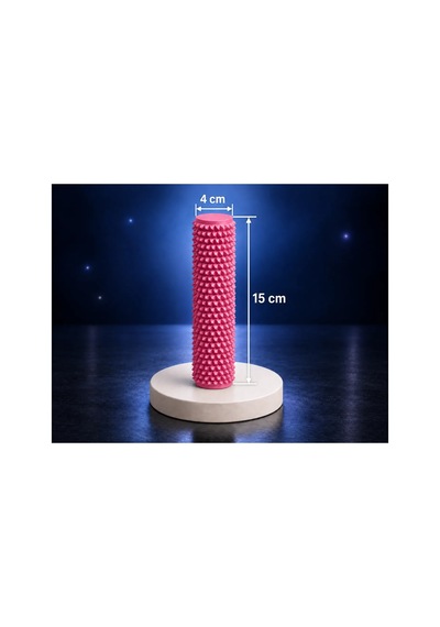 Alvera Dikenli Masaj Silindiri 15 X 4 Cm Ayak Ve Kas Masaj Rulosu - Pembe