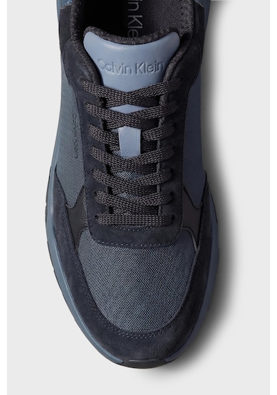 Calvin Klein Süet Detaylı Logolu Sneaker Ayakkabı Hm0hm023080g5 Erkek Ayakkabı Hm0hm02308 0g5 Lacivert-mavi