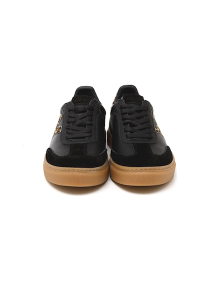 Sneaker Günlük Kadın Mar-25y-192-3030 John May Siyah Süet-siyah Cilt-leopar Siyah