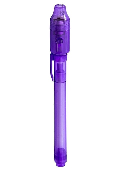 10 Pcs Yaratıcı Sihirli Uv Işık Görünmez Mürekkep Kalem İşaretleyici Kalem Mor Diğer