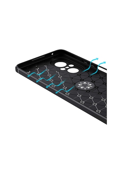 Zore Huawei Nova 9 Se Kılıf Msra Ravel Silikon Kapak - Siyah Siyah