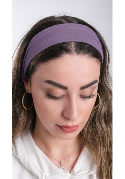 Hürrem Bone Mor Pratik Hazır Geçmeli Tesettür Bone Viskon Kumaş Sade 3007_22 Mor