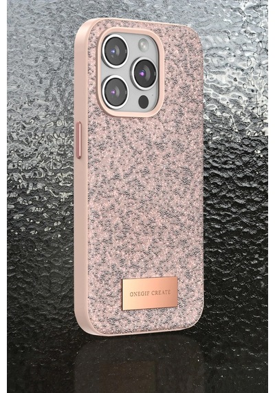 Onegif - 913 - Apple Uyumlu iPhone 14 Bright Simli Kapak - Csmo-tex - - Siyah