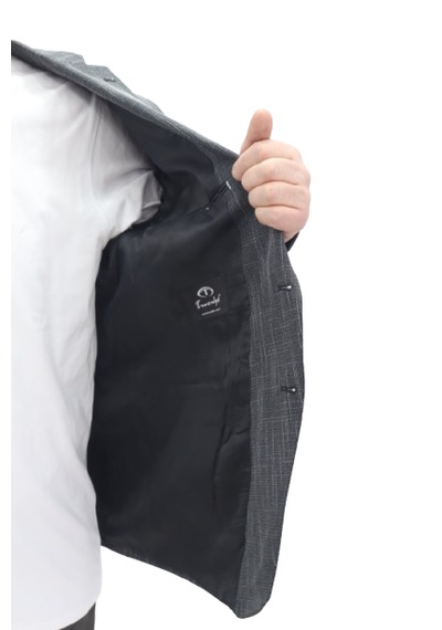 Twenhil Dmctekstil Erkek Ckt-202 Desenli Klasik Kesim Normal Kalıp Çift Düğme Blazer Ceket Füme Twenhil Dmctekstil Erkek Ckt-202 Desenli Klasik Kesim Normal Kalıp Çift Düğme Blazer Ceket Füme