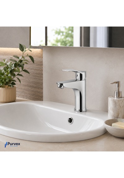 Spektra Yüksek Lavabo Bataryası - Çanak Lavabo İçin Uzun Musluk, Krom Kaplama Pirinç Gövde Lüks Banyo Bataryası