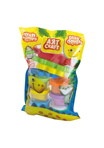 6'lı Polybag Oyun Hamur Seti 168 Gr. - Oyun Hamuru Seti - Hamur Setleri - Hamur Kalıpları Renkli