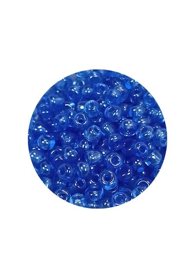 Dökme Cam Kum Boncuk 8/0 3 Mm - 20 Gram - Şeffaf Açık Mavi - Bnc163