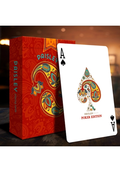Cartamundi Paisley Poker Red Premium Oyun Kağıdı Limited Edition Koleksiyonluk İskambil Kartları