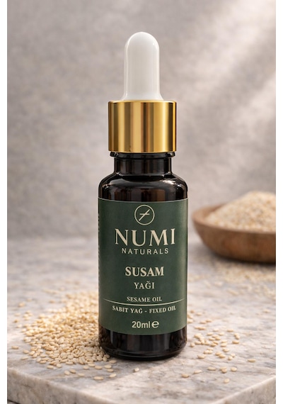 Susam Yağı 20 Ml %100 Saf Sesame Oil Doğal Cilt Ve Saç Bakım Yağı