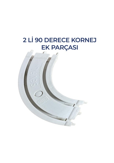 2 Li 90 Derece Konrej Dönüş Ek Parçası Dayanıklı Ve Güvenli Bağlantı Aparatı