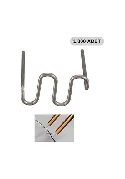 1000 Adet 0,8mm Dalgalı Tip Plastik Kaynak Zımba Teli