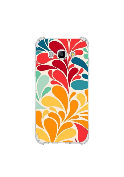 Samsung Galaxy J5 2016 Uyumlu Retro Color 5 Baskılı Şeffaf Köşe Korumalı Antişok Kılıf