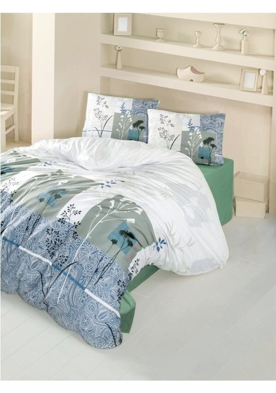 Komfort Home Tek Kişilik Ranforce Nevresim Takımı (Erva Yeşil)