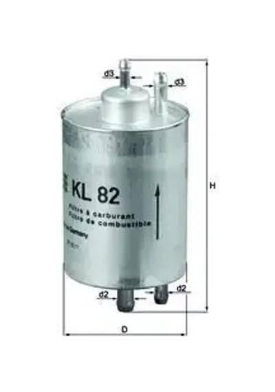 Mercedes C180 W203 Yakit Filtresi 2000-2007 Mahle Kl82