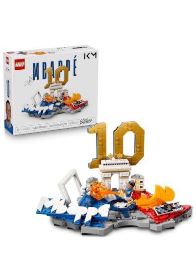 LEGO® Editions Kylian Mbappé – Unutulmaz Futbol Anları 43013 - 10 Yaş ve Üzeri Çocuklar için Dekoratif Futbol Modeli Yapım Seti (490 Parça)
