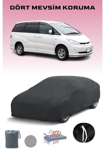 Siyah, Toyota Estıma 2, Araba Brandası, Oto Örtüsü, Araba Çadırı Siyah