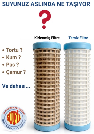135 3/4" Sayaç Su Filtresi Kum Ve Tortu Tutucu Anahtar Hediyeli 4ınch  ++
