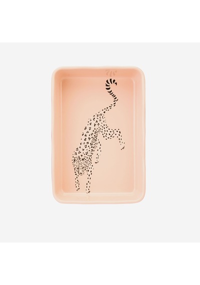 Pembe Porselen Fırın Kabı 26x18x6 Cm