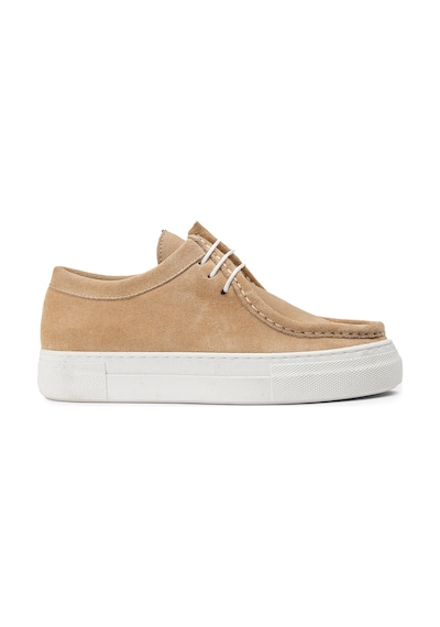 Deery Hakiki Süet Bej Kadın Sneaker - Z1682zbejc02 Bej