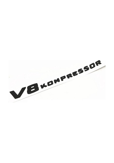V8 Kompressor Piano Black Çamurluk Yazısı Arması Logosu 3m 3d Abs Mercedes 212