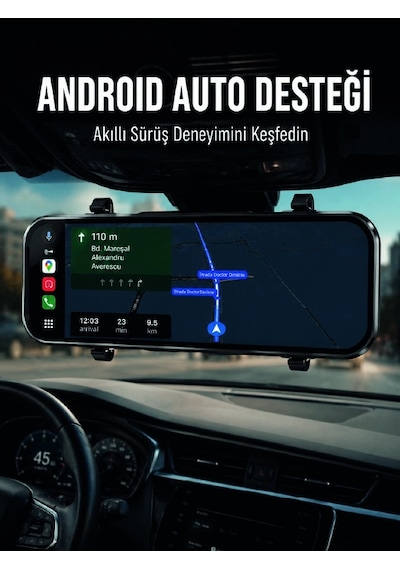 Dokunmatik Ayna Carplay Araç Kamera Ekranı Ön Arka Kayıt Destekli
