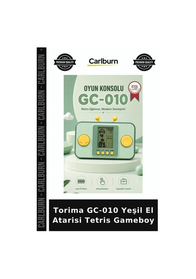 Delux Serisi Torima Gc-010 Yeşil El Atarisi Tetris Gameboy Nostalji Hediye Hobi
