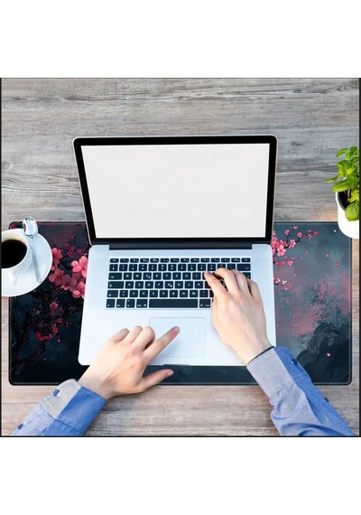 70x30 Cm Kiraz Çiçeği Temalı Kaydırmaz Taban Speed Yüzey Oyuncu Mouse Pad Gaming