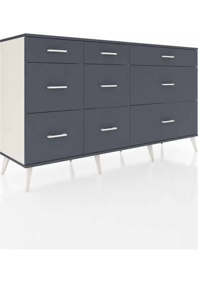 Hyperion Konsol 9 Çekmeceli 176x44x99 Aytaşı-antrasit Aytaşı-antrasit Hyperion Konsol 9 Çekmeceli 176x44x99 Aytaşı-antrasit Aytaşı-antrasit