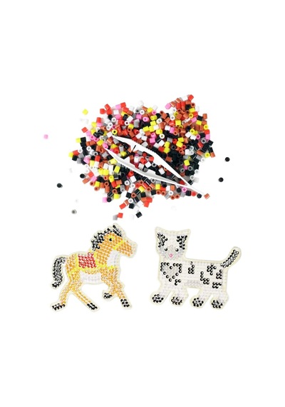 Hayal Gücünüzü Renklendirin: Ütü İle Yapışan 1000 Parça Kedi Ve Zebra Boncuk Seti