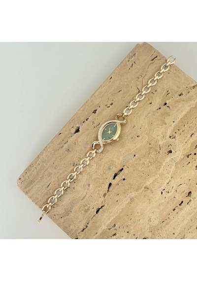 Noir Gold Yeşil Saat