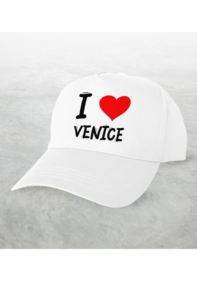 Bk Kids BK Gift I Love Venice Tasarımlı Beyaz Şapka - Model 1