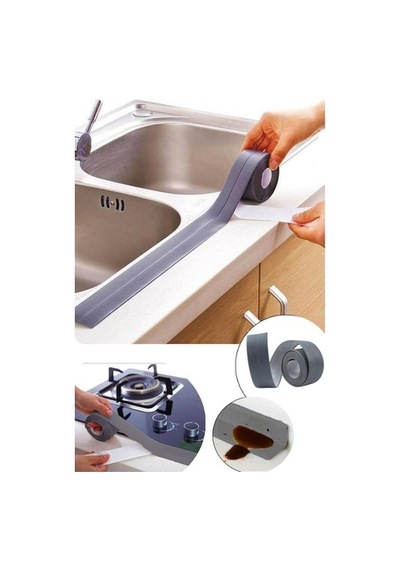 Kenar Bant 3.2M Gri Su Sızdırmaz Bant Lavabo Küvet Kenar Bandı