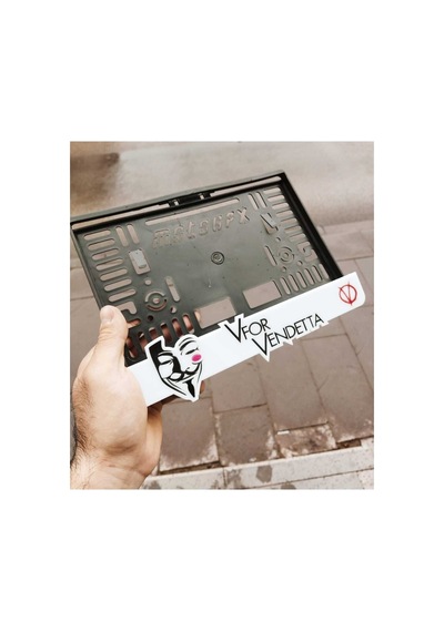 Motor Plakalık Vfor Uyumlu Vendetta Lazer Kesim Pleksi - 784761851