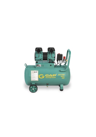 Gap Kompresör Gpy1500 2 Hp 8 Bar 50 Lt Sessiz Yağsız Kompresör