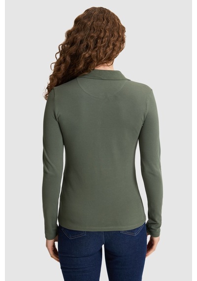 U.S. Polo Assn. Kadın Yeşil Basic Sweatshirt 50326760 Vr017 Cımen Yesılı