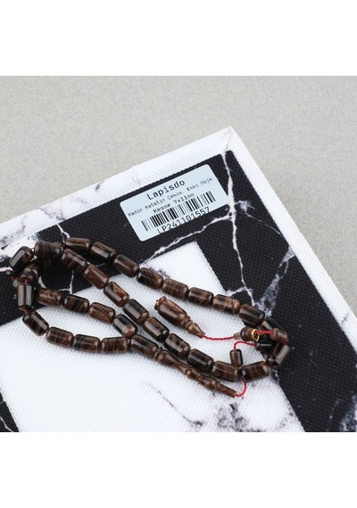 Kadim Katalin Çekoslovak Eski Obje Usta İşi İmzalı Kapsül Kesim 7x11mm Tesbih