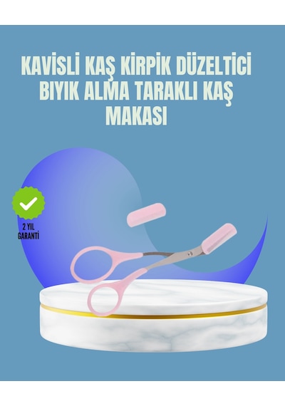 Zenvia Tarak Ve Fırça Başlıklı Kaş Şekillendirme Makası Znv2026