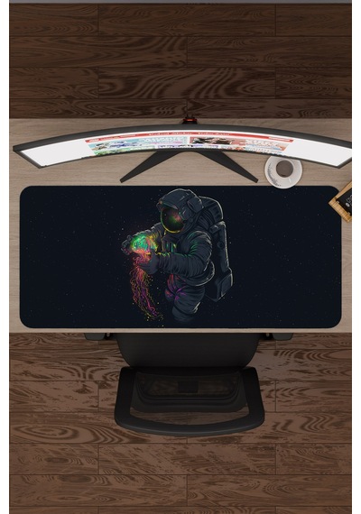 Astronot V3 90x40 Xxl Gaming Kauçuk Kaymaz Taban Mouse Pad Fare Altlığı