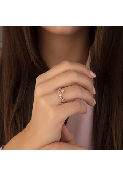 Rose Altın Taç Yüzük 14K 2,10 Gr 377236759