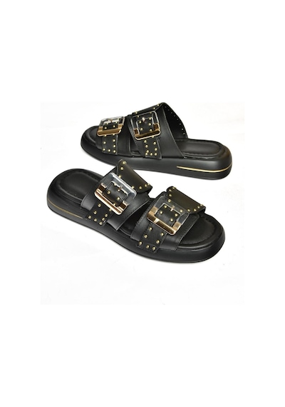 Fox Shoes S518106509 Siyah Kadın Terlik Siyah