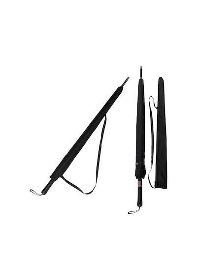 Marlux Marluxmpr1031 Rüzgara Dayanıklı Fiber 24 Tel Premium Lux Erkek Şemsiye Siyah