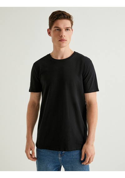 Koton Basic Tişört Slim Fit Bisiklet Yaka Kısa Kollu Siyah 4sam10842hk Siyah Koton Basic Tişört Slim Fit Bisiklet Yaka Kısa Kollu Siyah 4sam10842hk Siyah