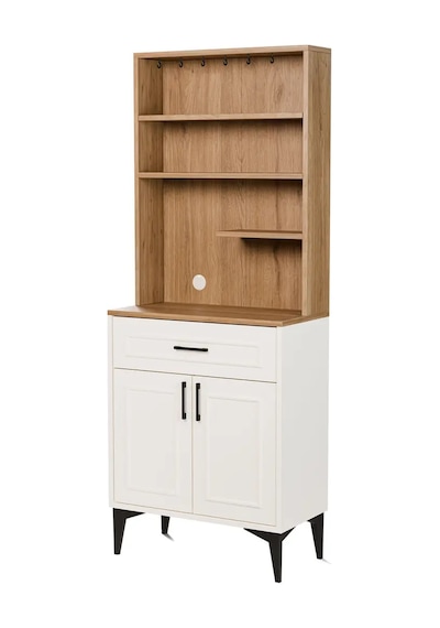 MEZZA 5240 MIVA 69 cm Kahve Köşesi (Çıtalı) Çok Amaçlı Dolap Kiler Mutfak Dolabı Sepet Beyaz MEZZA 5240 MIVA 69 cm Kahve Köşesi (Çıtalı) Çok Amaçlı Dolap Kiler Mutfak Dolabı Sepet Beyaz