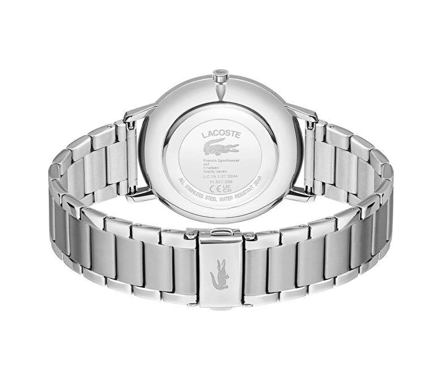Lacoste Lac2011305 Erkek Kol Saati Gümüş - Beyaz