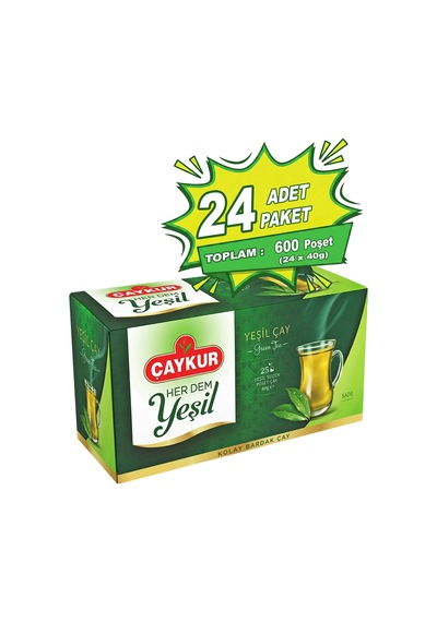 Herdem Yeşil Çay Süzen Poşet 1,6gr 25 Adet Yirmidörtlü Paket