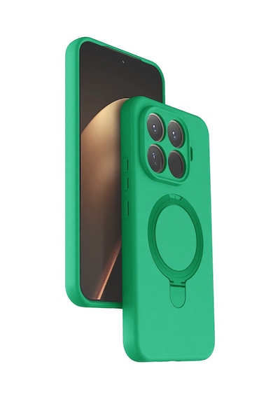 Newface - 128 - Xiaomi Mi 15t Pro Regal Magsafe Standlı Kapak - Glblseme - - Yeşil Diğer